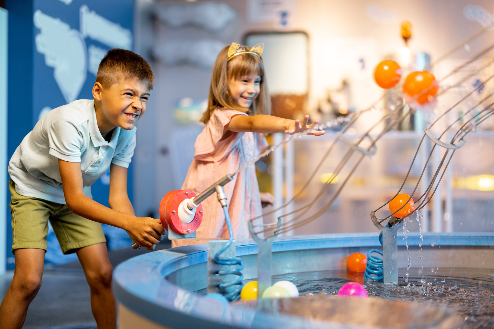 Kids at a Science Museum